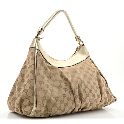 Gucci Monogram Large D Gold Hobo Gold 3 of 13