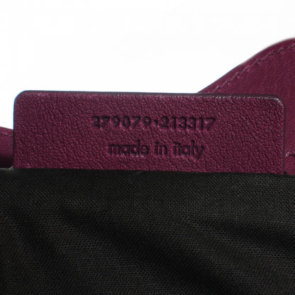 Saint Laurent Leather Medium Cabas Chyc Black Cherry 7 of 7