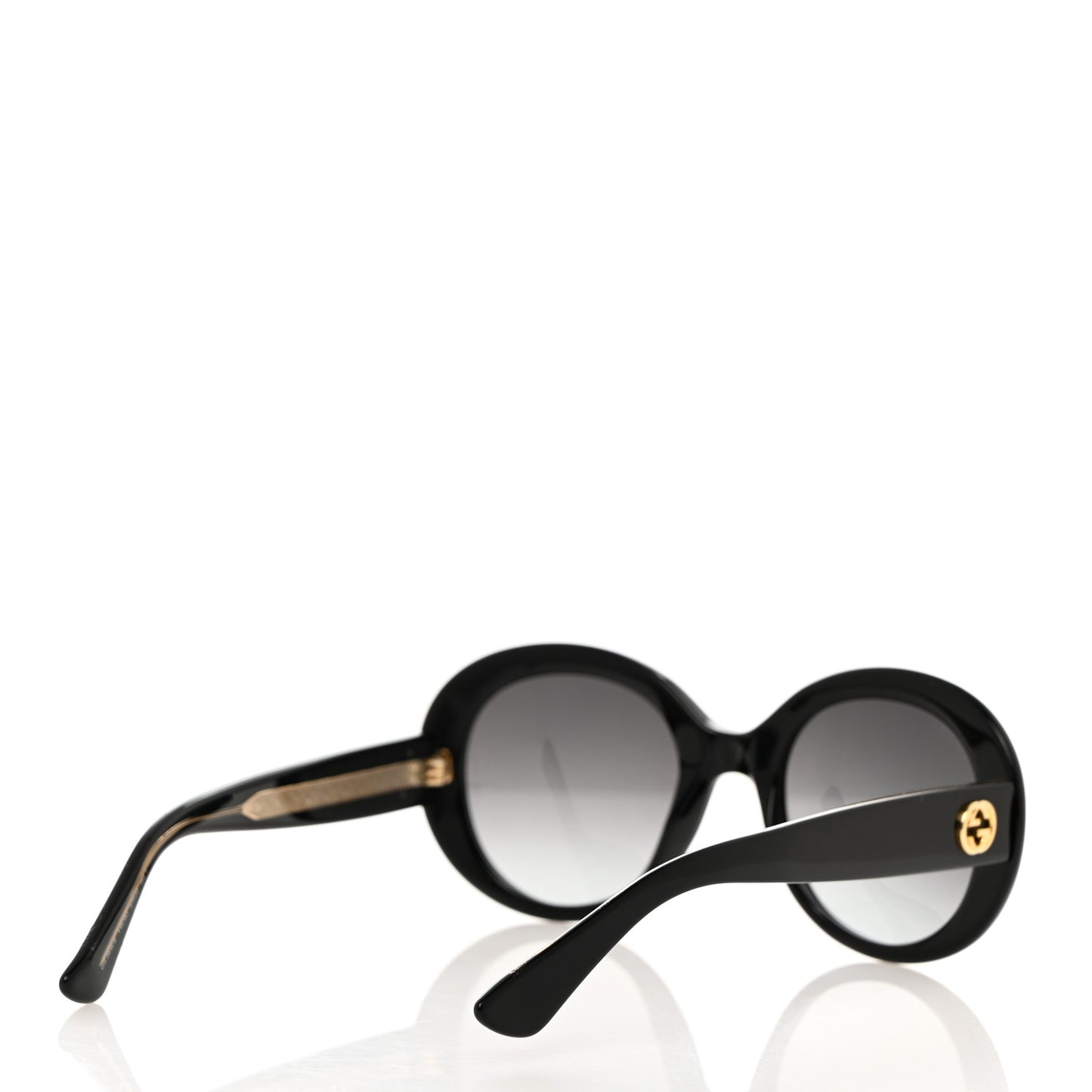 Acetate Round GG Sunglasses GG3815S Black