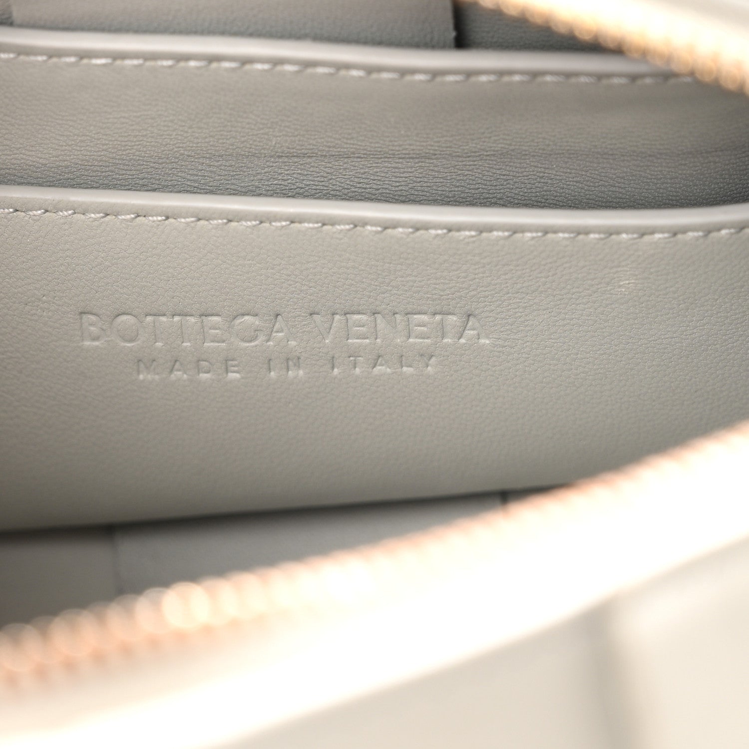 Bottega Veneta Lambskin Maxi Intrecciato Small Brick Cassette Bag Agate Grey 6 of 10