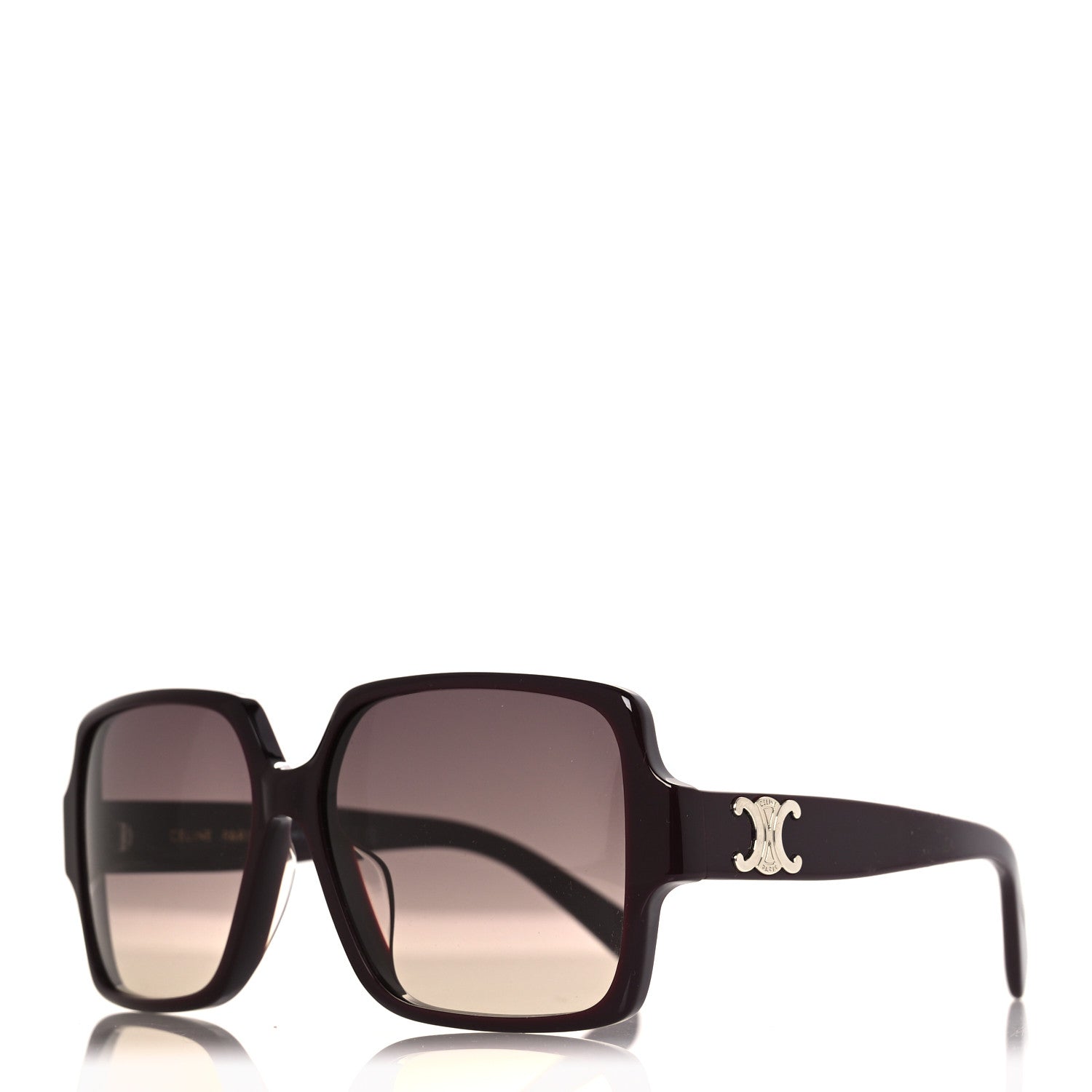 Celine Acetate Triomphe 16 Sunglasses CL40316U Shiny Bordeaux 1 of 8