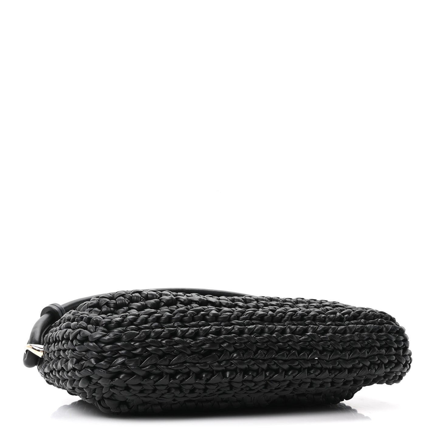 Calfskin Crochet GG Marmont Shoulder Bag Black