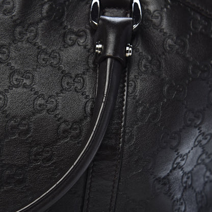Gucci Guccissima Large GG Charm Convertible Dome Satchel Dark Brown 11 of 15
