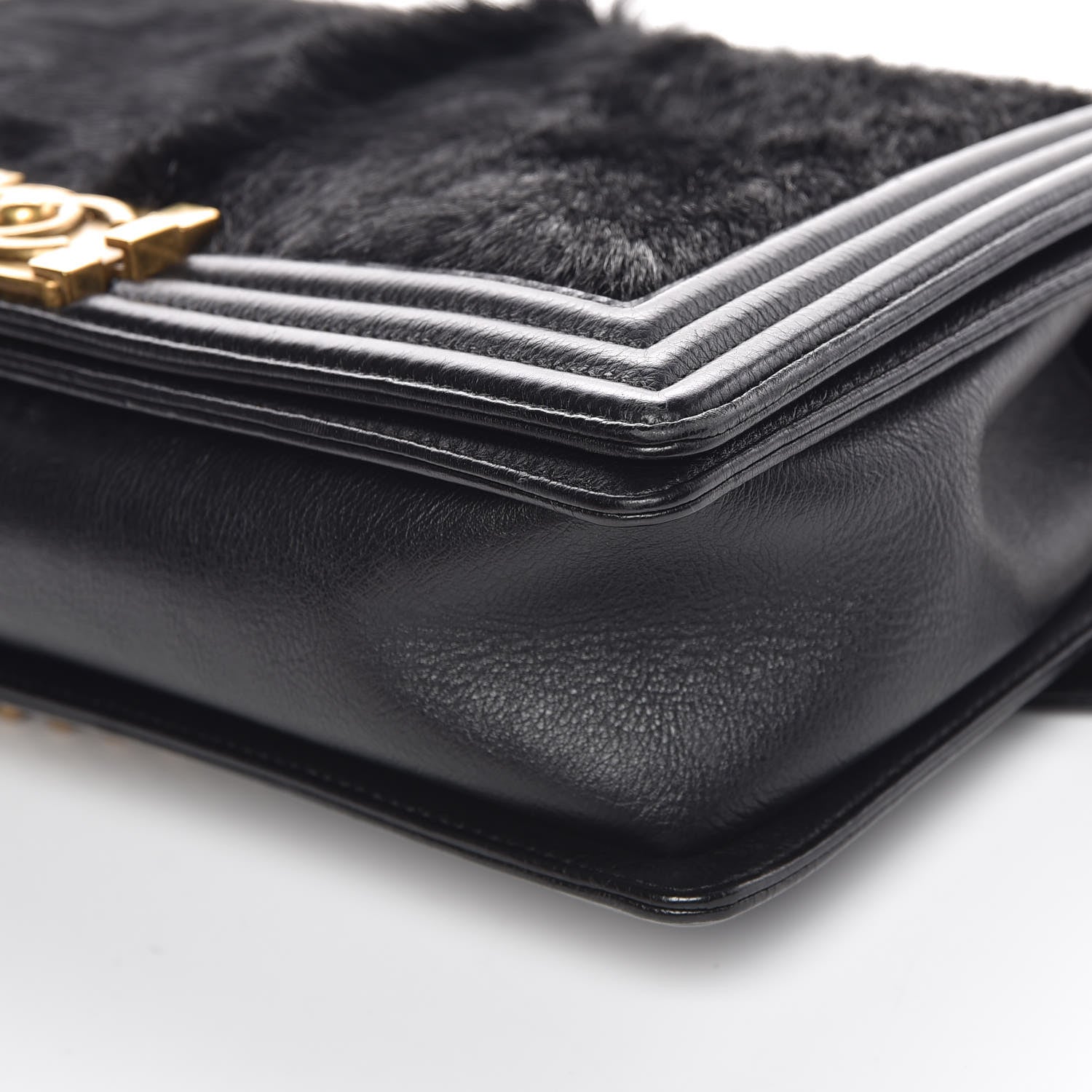 Chanel Goat Hair New Medium Celtic Boy Flap Black 11 of 11