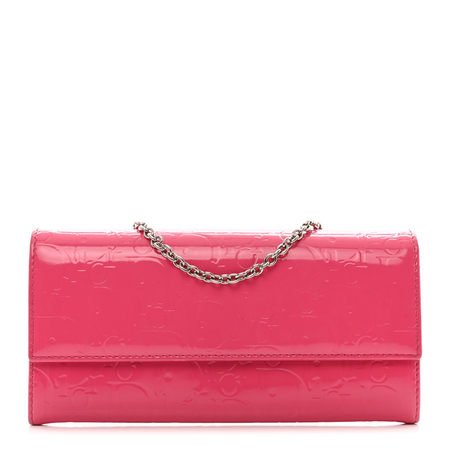 Patent Ultimate Rendez-vous Chain Wallet Fuchsia