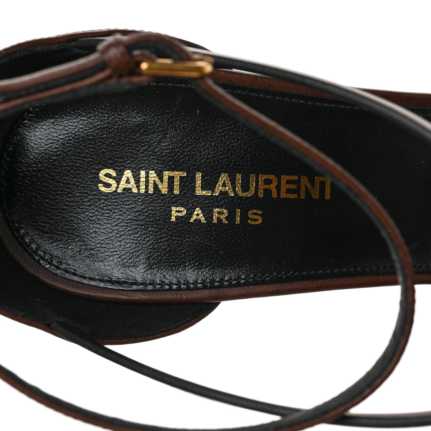 Saint Laurent Calfskin Cassandra 100 Sandals 41 Moro 7 of 7