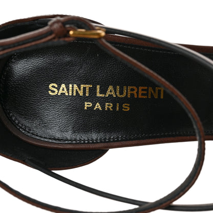 Saint Laurent Calfskin Cassandra 100 Sandals 41 Moro 7 of 7