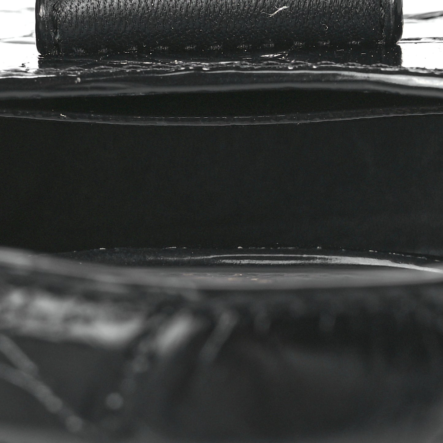 Crocodile Embossed Calfskin Micro Legacy Hobo Black