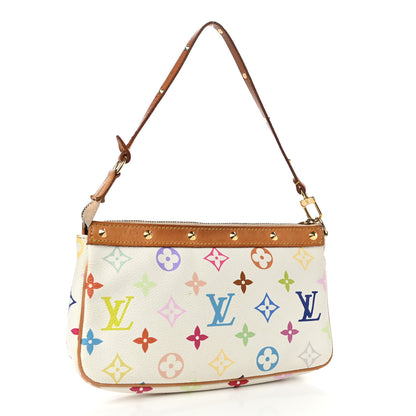 Louis Vuitton Monogram Multicolor Pochette Accessories White 3 of 14