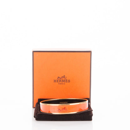 Hermes Enamel Printed Caleche M Bracelet Orange 5 of 5