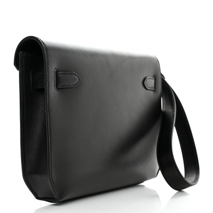 Hermes Evercolor Kelly Depeches 25 Pouch Black 3 of 10