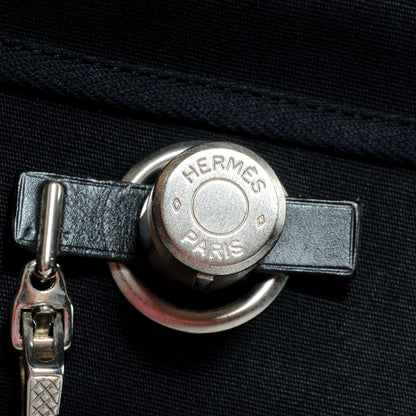 Hermes Toile Vache Calfskin Herbag 39 MM Black 7 of 9