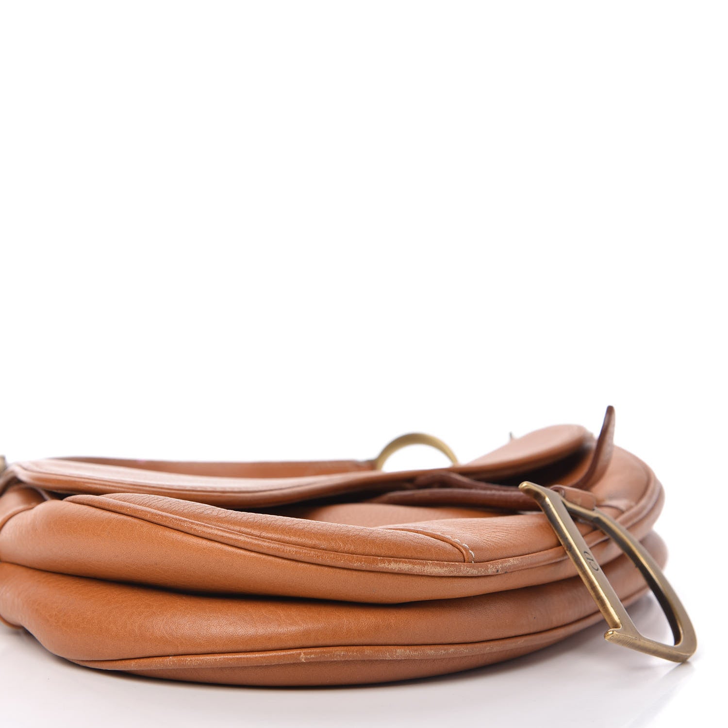 Christian Dior Calfskin Saddle Bag Tan 6 of 11