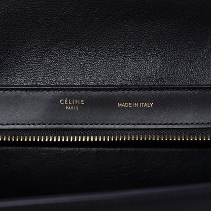 Celine Bullhide Calfskin Grained Nubuck Small Tri-Color Trapeze Medium Blue 9 of 10