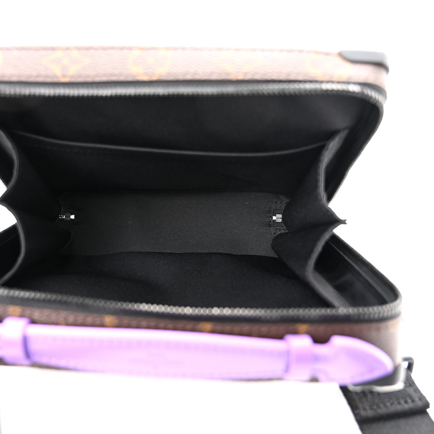 Monogram Macassar Handle Soft Trunk Purple