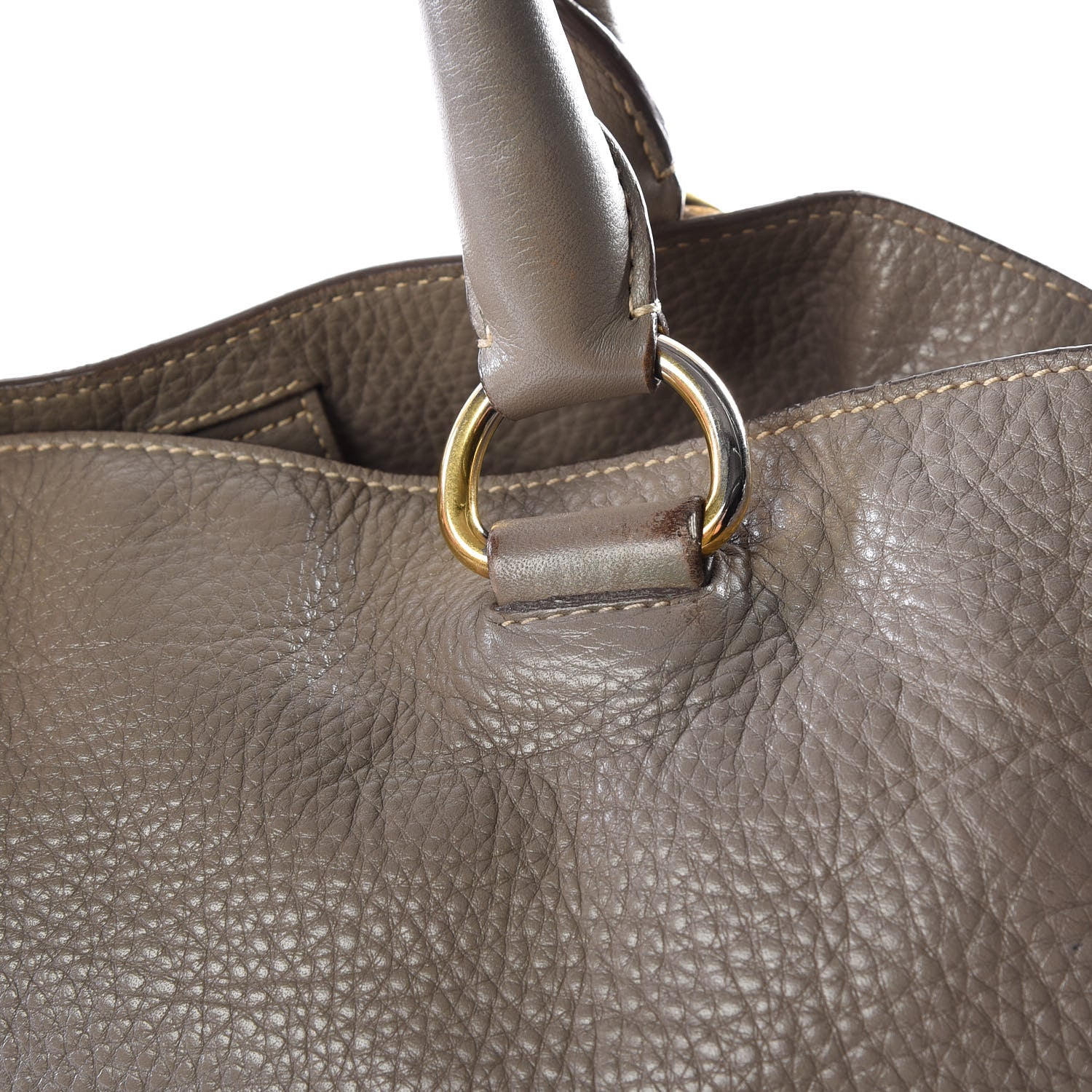 Prada Vitello Daino Tote Argilla 15 of 18