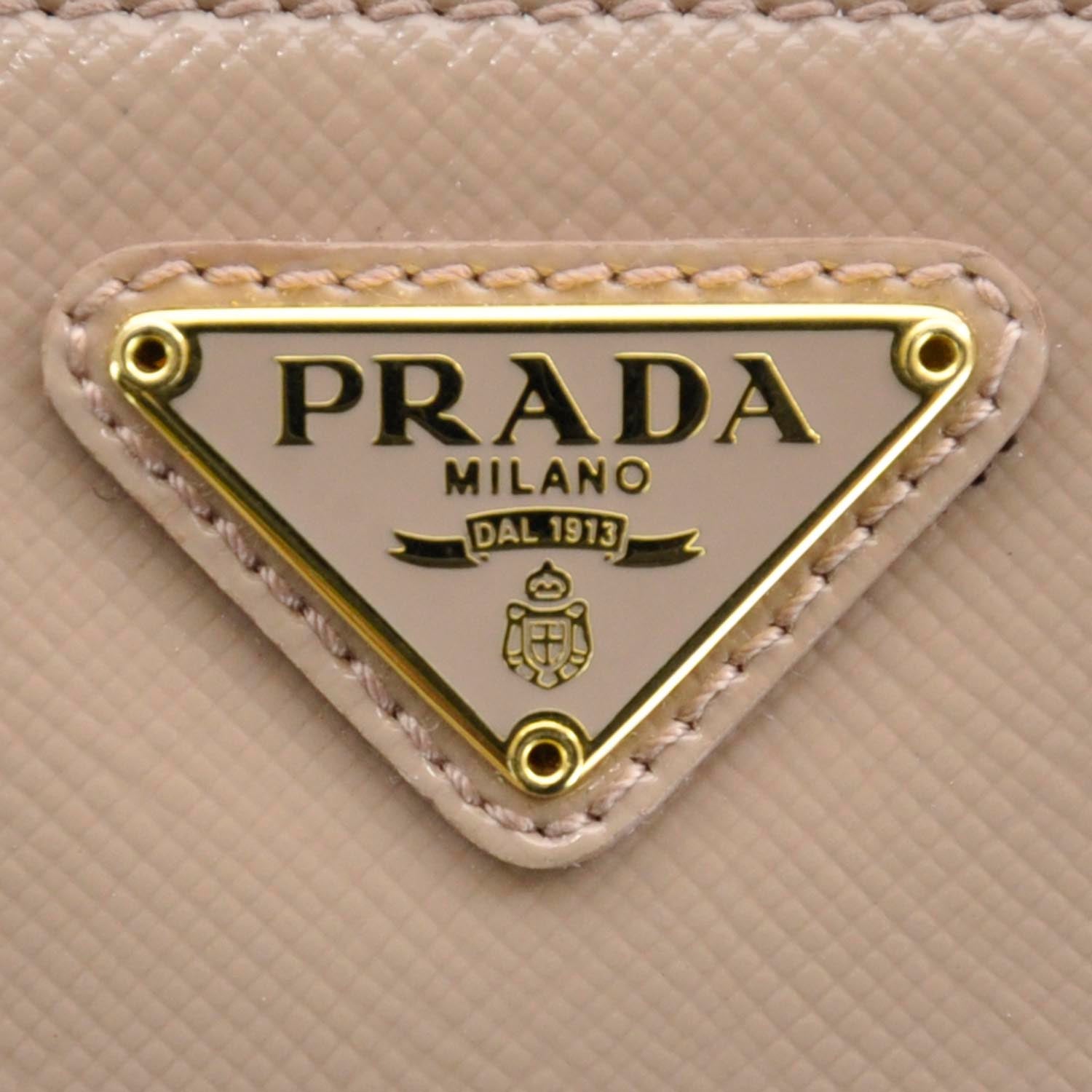 Prada Saffiano Zip Around Wallet Cipria 10 of 10