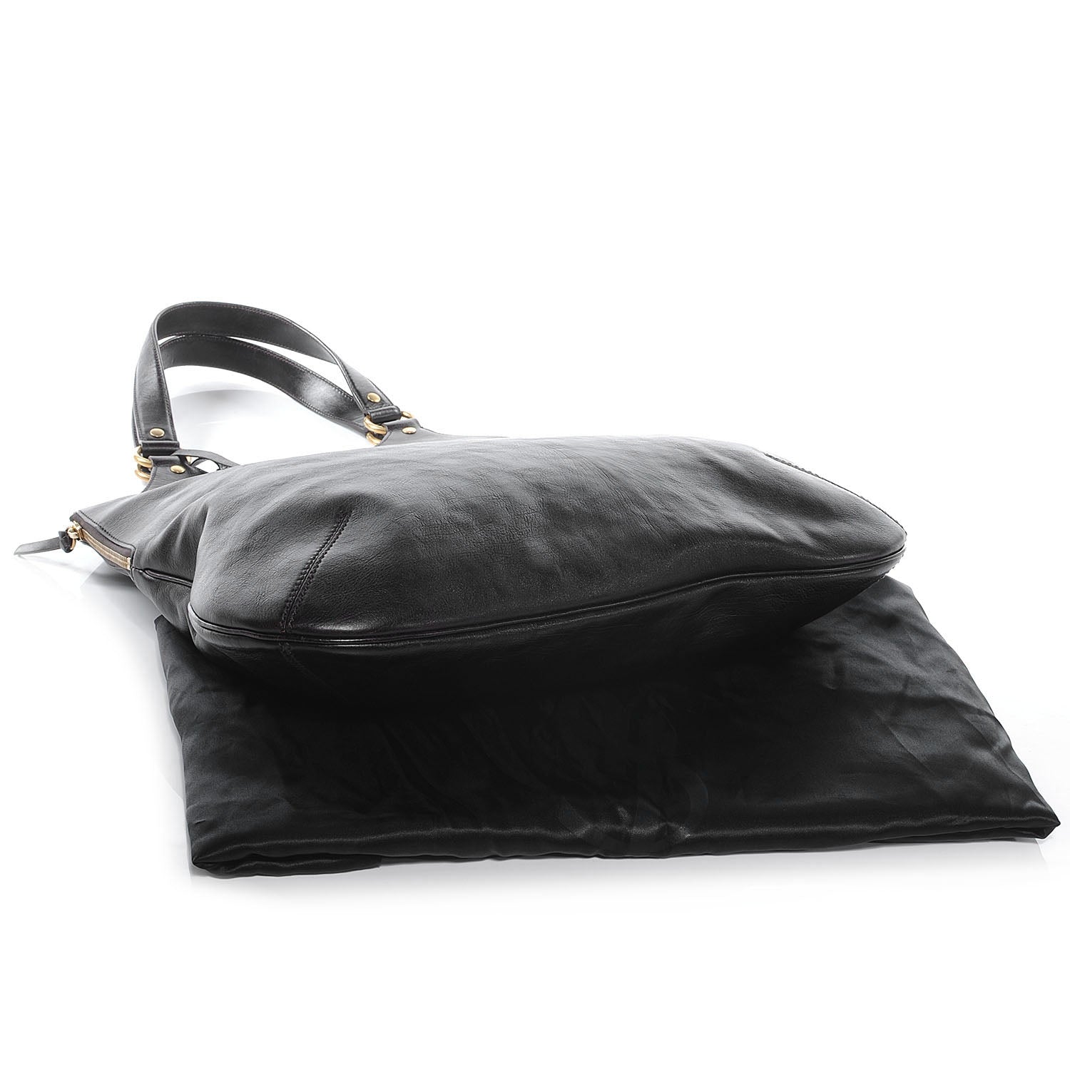 Saint Laurent Calfskin Tribute Tote Brown 4 of 7