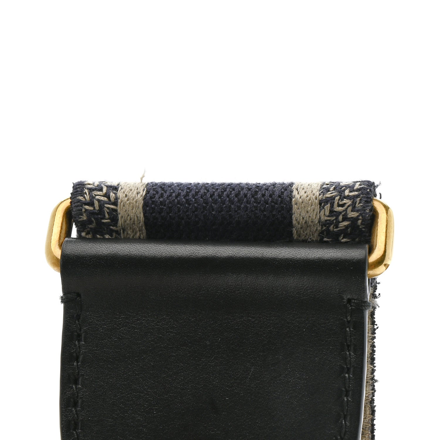 Christian Dior Canvas Embroidered Shoulder Strap Blue 7 of 7