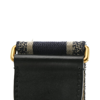 Christian Dior Canvas Embroidered Shoulder Strap Blue 7 of 7