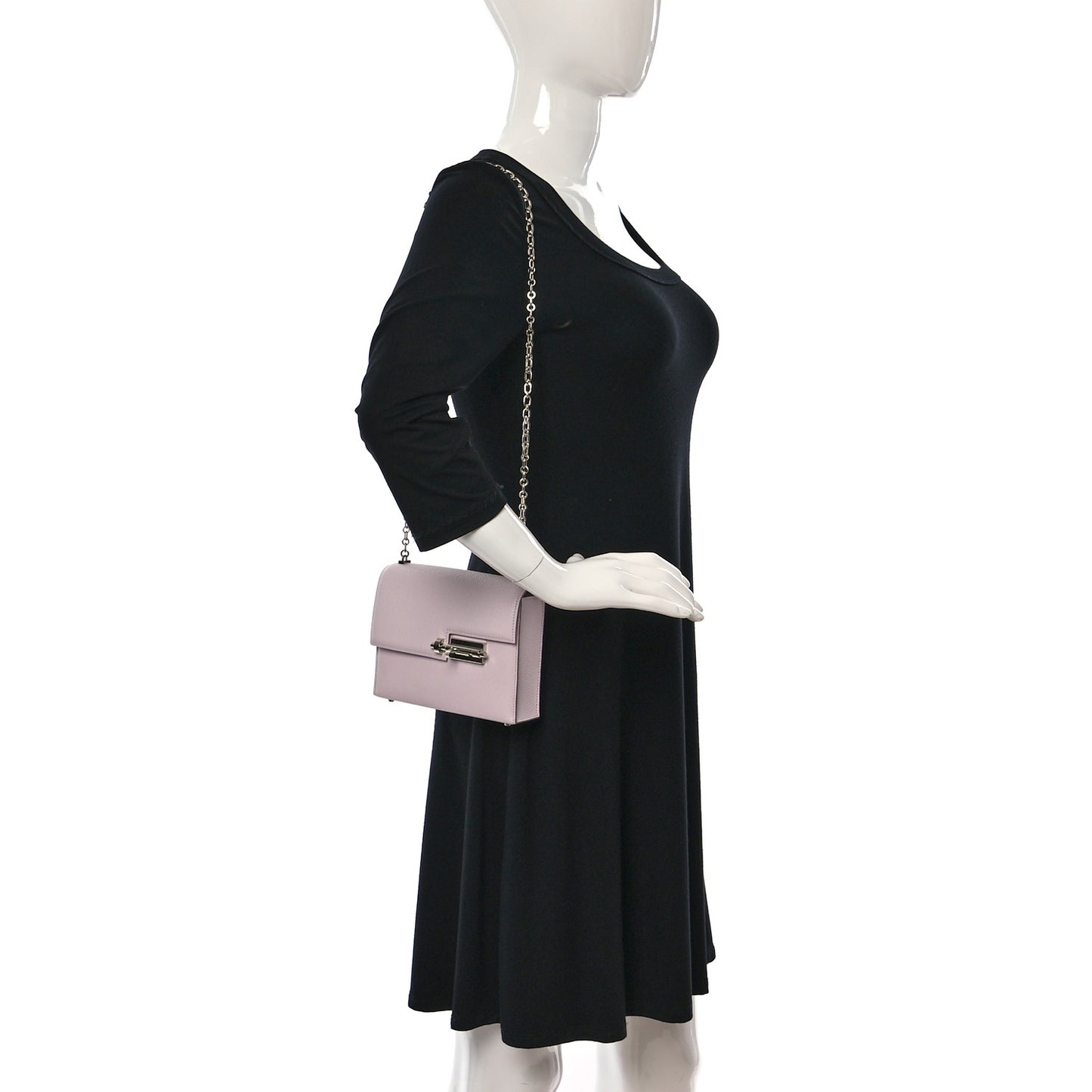 Chevre Chamkila Mini Verrou Chaine Bag Mauve Pale