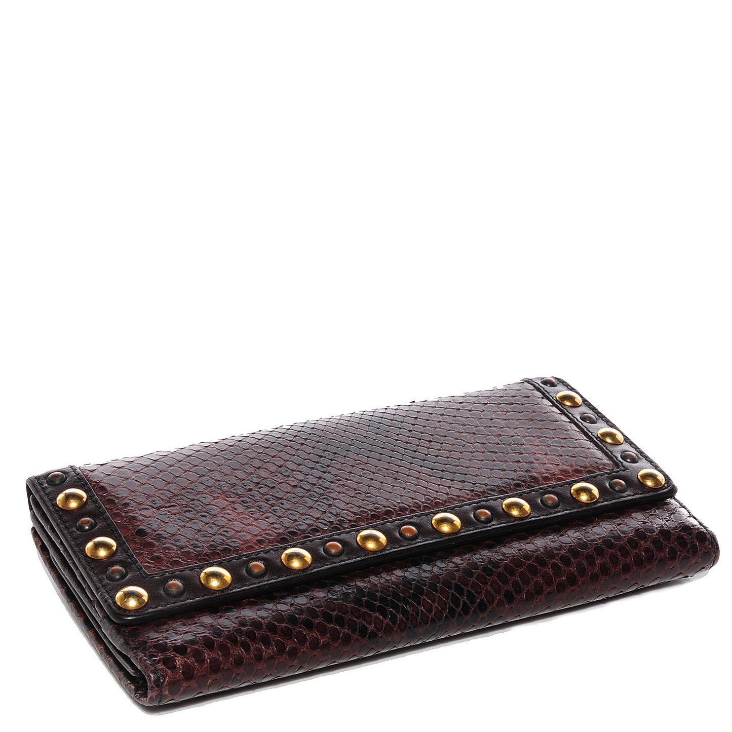 Python Babouska Continental Wallet Brown
