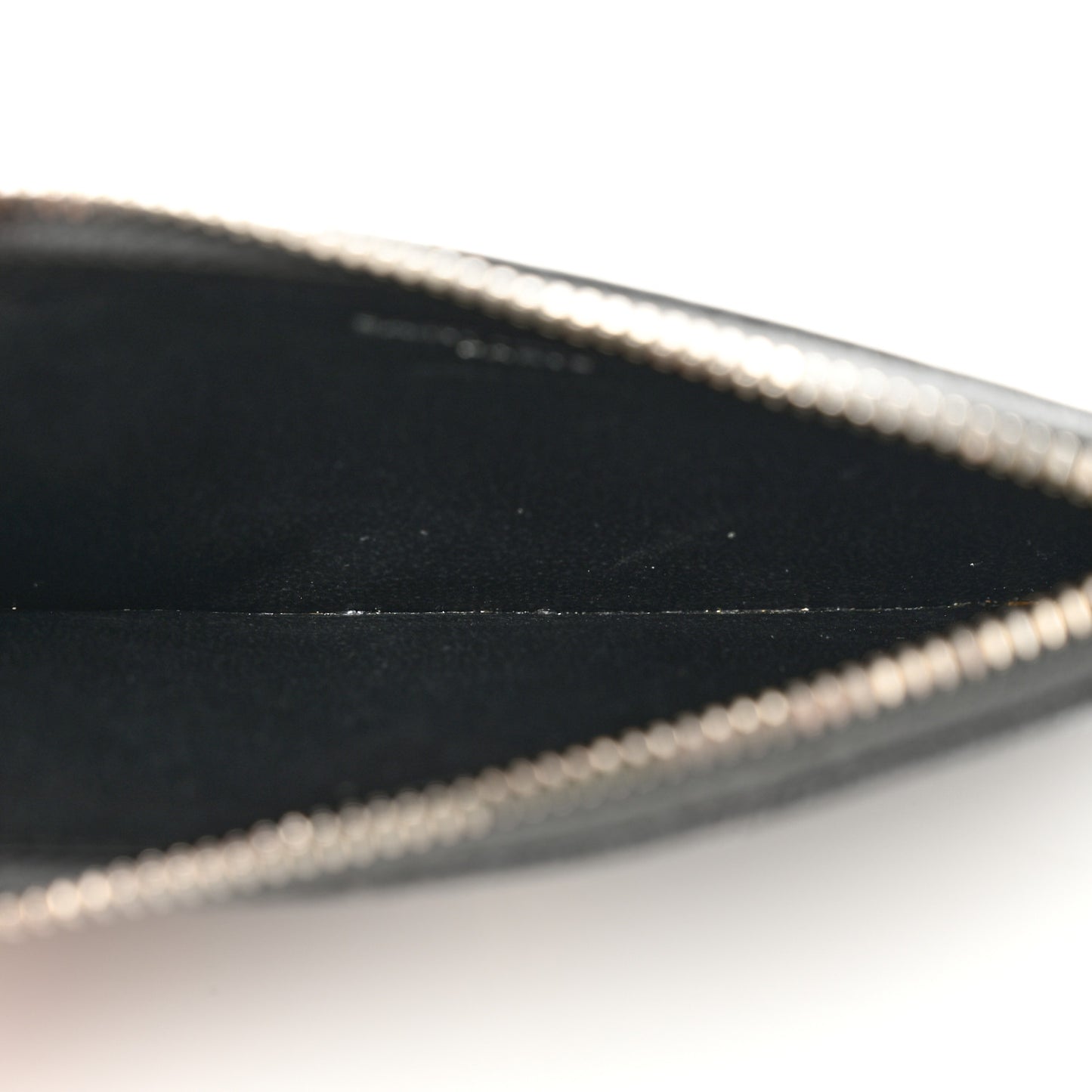 Grain De Poudre Matelasse Chevron Monogram Fragments Zippered Card Case Coal
