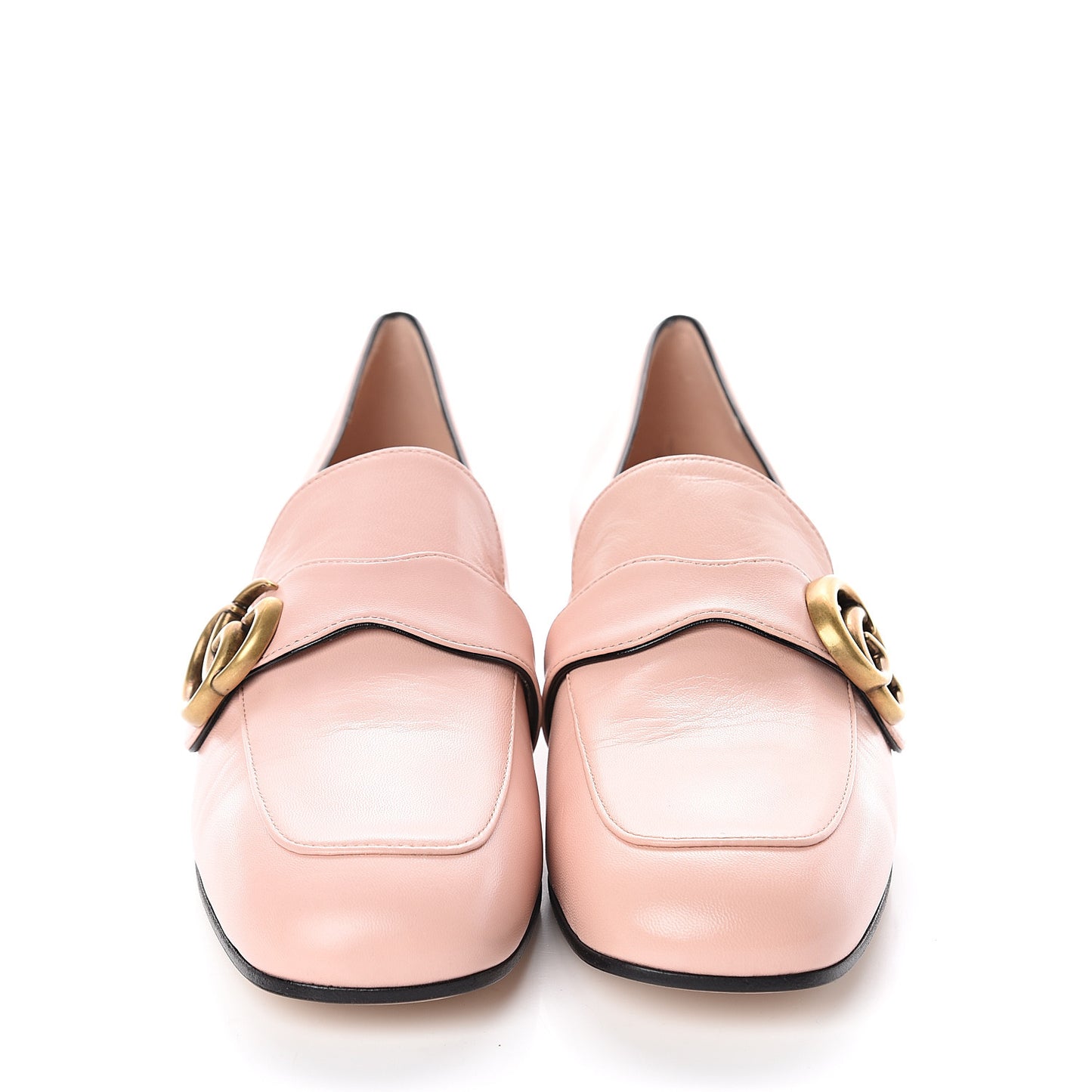 Malaga Kid Womens GG Marmont Loafers 37.5 Perfect Pink