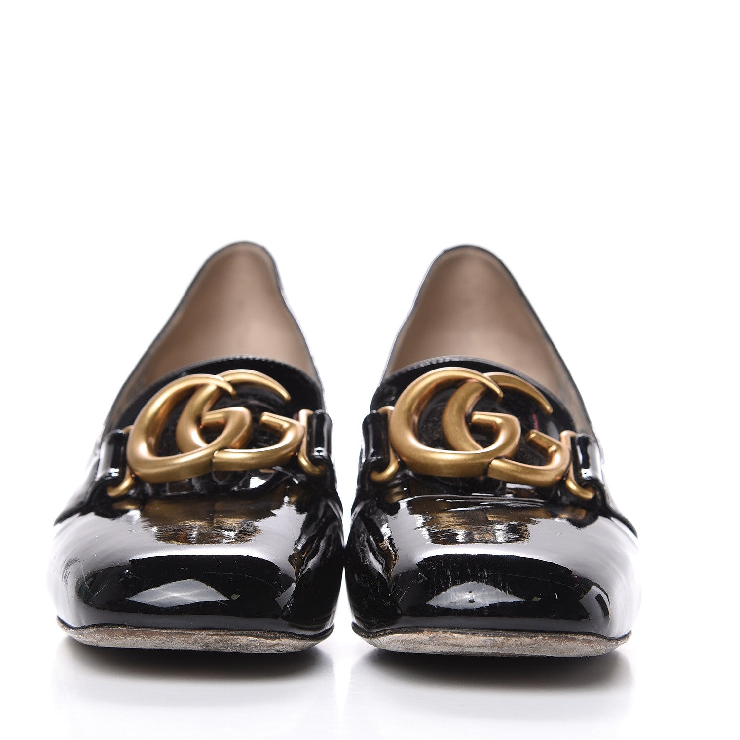 Gucci Vernice GG Victoire 55mm Loafer Pumps 39 Black 2 of 13