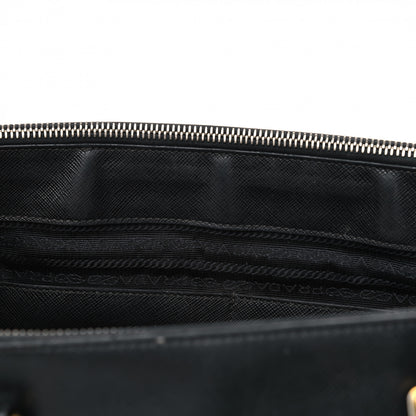 Prada Saffiano Medium Galleria Double Zip Tote Black 6 of 20