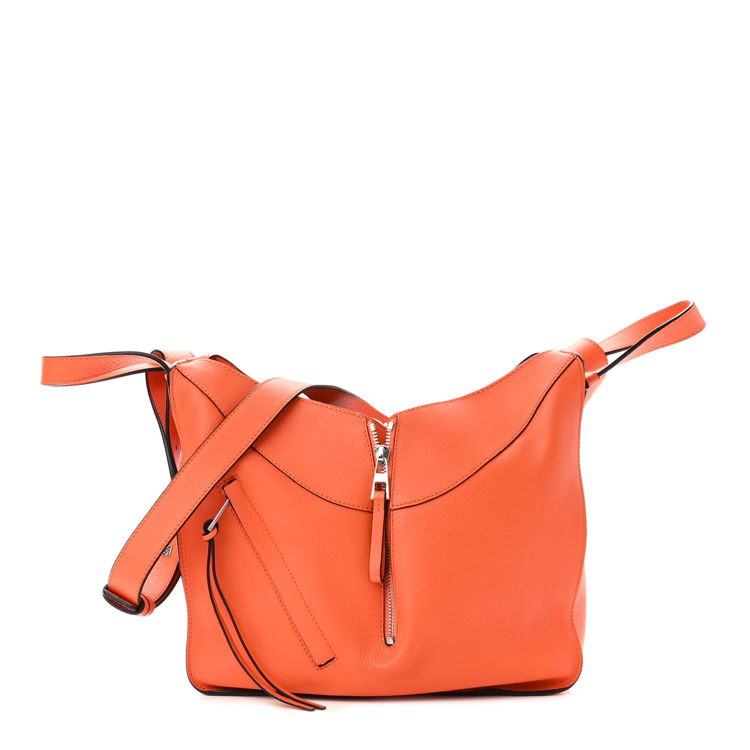 Loewe Grained Calfskin Small Hammock Shoulder Bag Apricot Orange 1 of 11