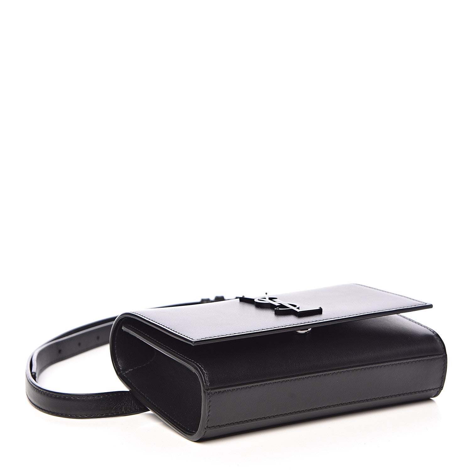 Saint Laurent Smooth Calfskin Monogram Kate Belt Bag Black 4 of 10