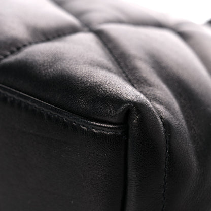 Saint Laurent Lambskin Quilted Small Loulou Puffer Monogram Chain Satchel Black 12 of 15