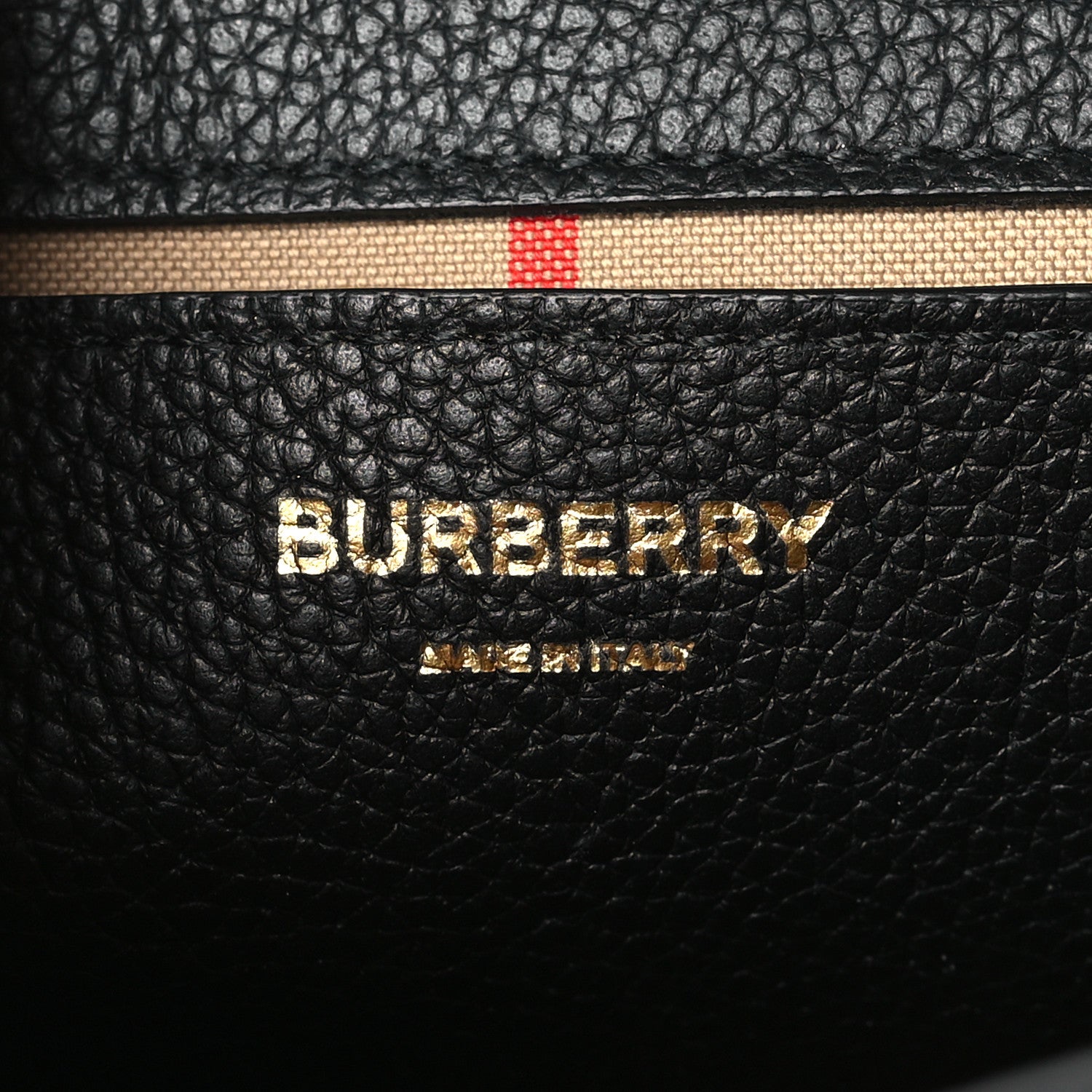 Burberry Coated Canvas Calfskin Vintage Check Medium Note Crossbody Bag Black 6 of 8