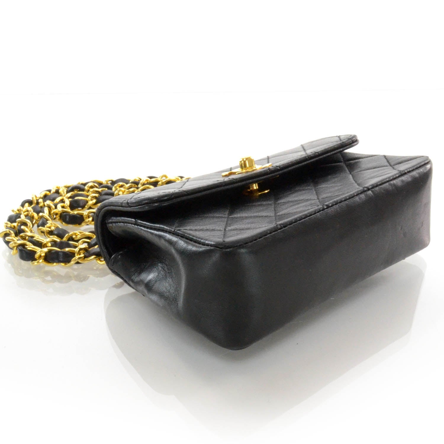 Chanel Lambskin Quilted Mini Flap Black 4 of 10