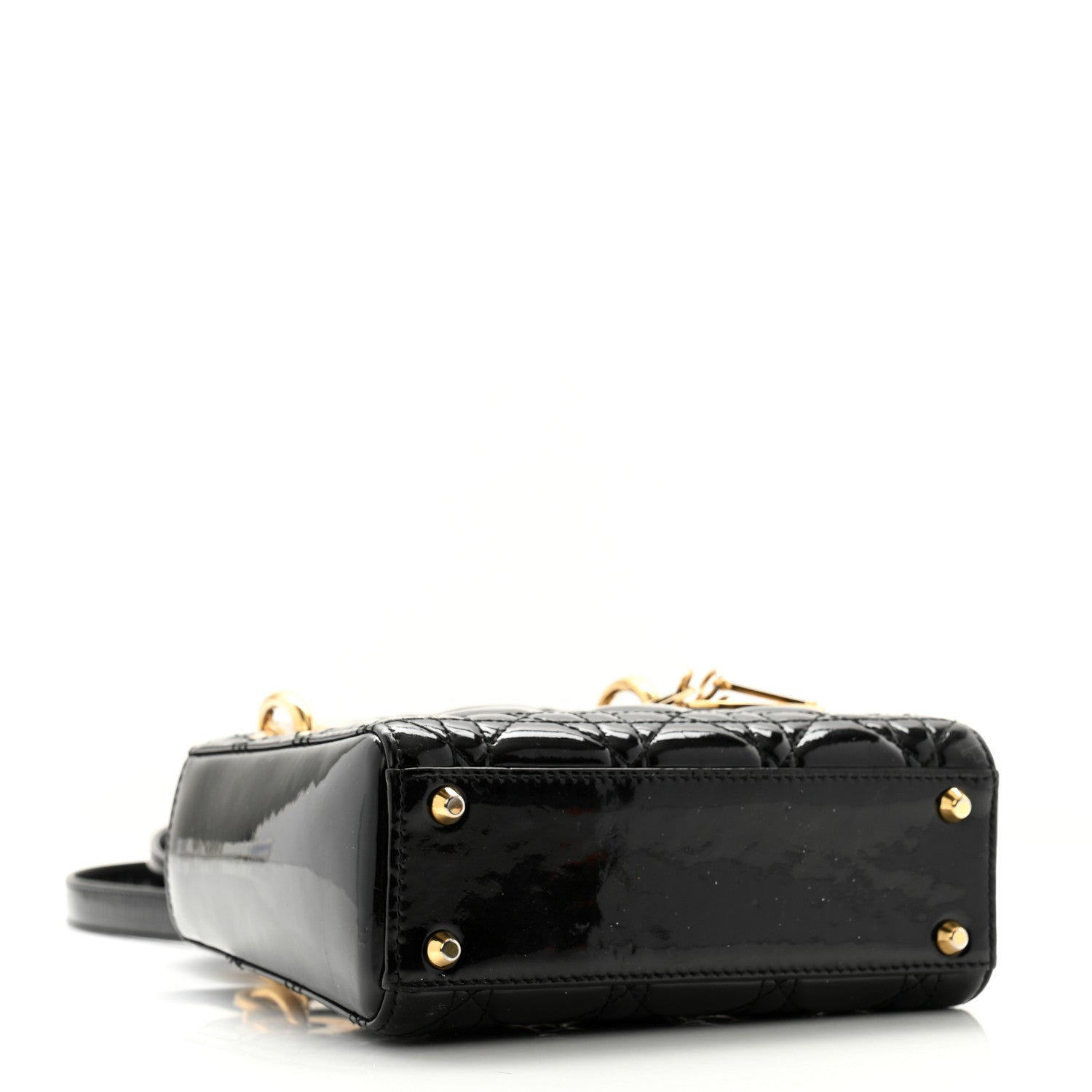 Christian Dior Patent Cannage Mini Lady Dior Black 4 of 12