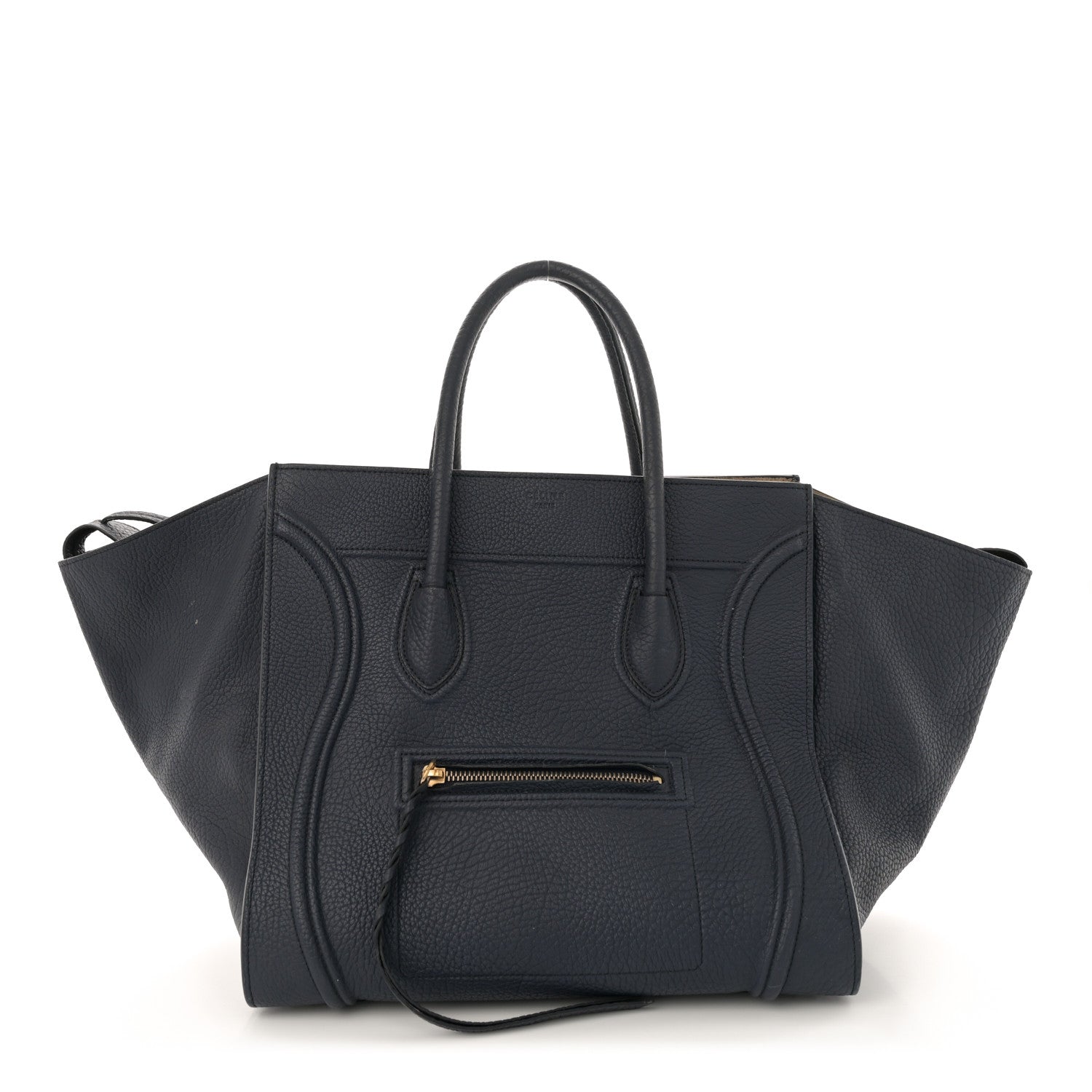 Celine Grained Calfskin Medium Phantom Luggage Deepsea 1 of 15
