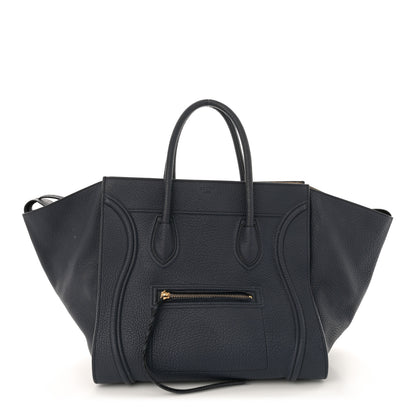 Celine Grained Calfskin Medium Phantom Luggage Deepsea 1 of 15