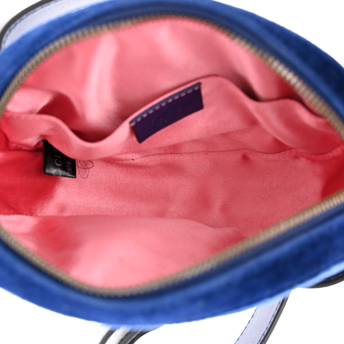 Velvet Matelasse GG Marmont Belt Bag 85 34 Cobalt Blue