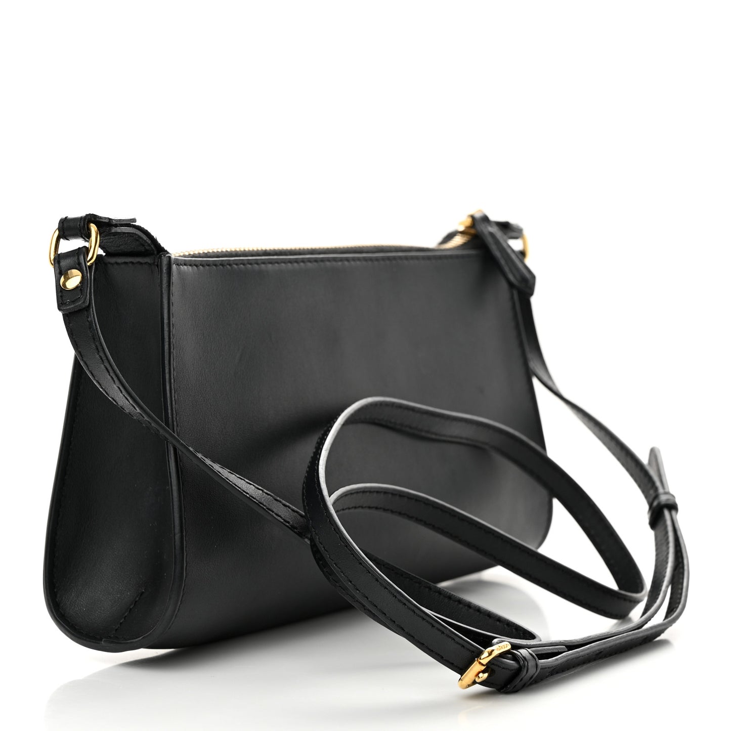 Vitello Baltico Mini Pouch Crossbody Pouch Black