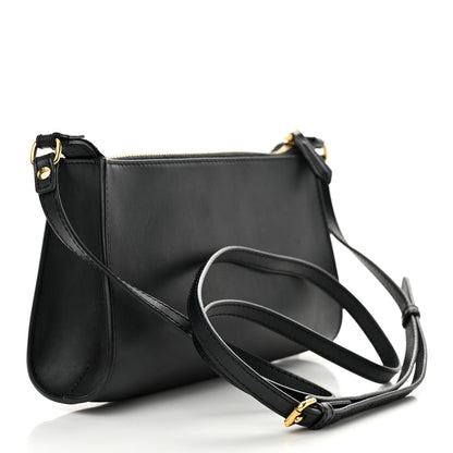 Fendi Vitello Baltico Mini Pouch Crossbody Pouch Black 3 of 14