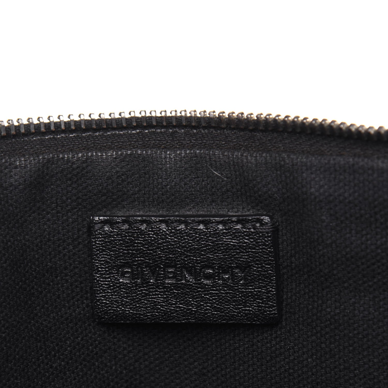 Givenchy Textured Coated Canvas Madonna Print Large Flat Zip Pouch 6 of 14