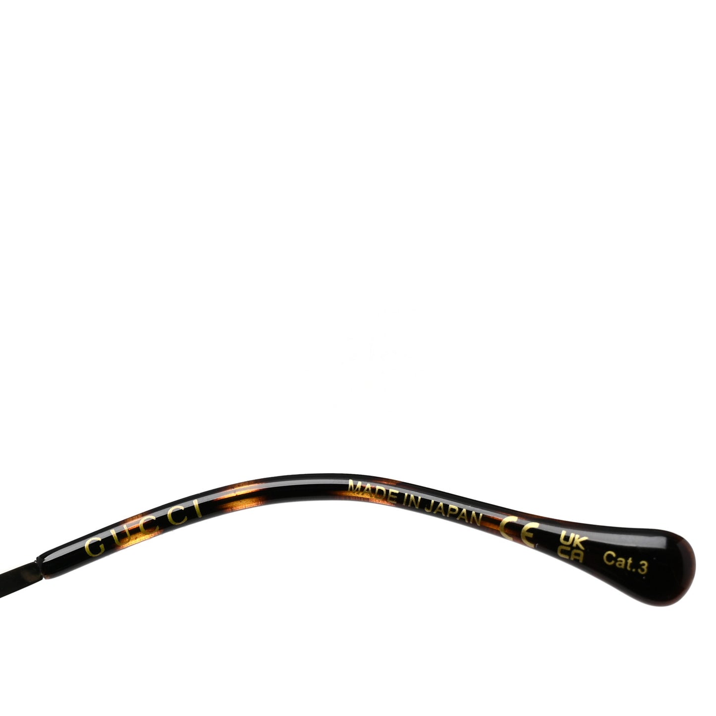 Horsebit Square Frame Sunglasses GG1020S Gold Grey