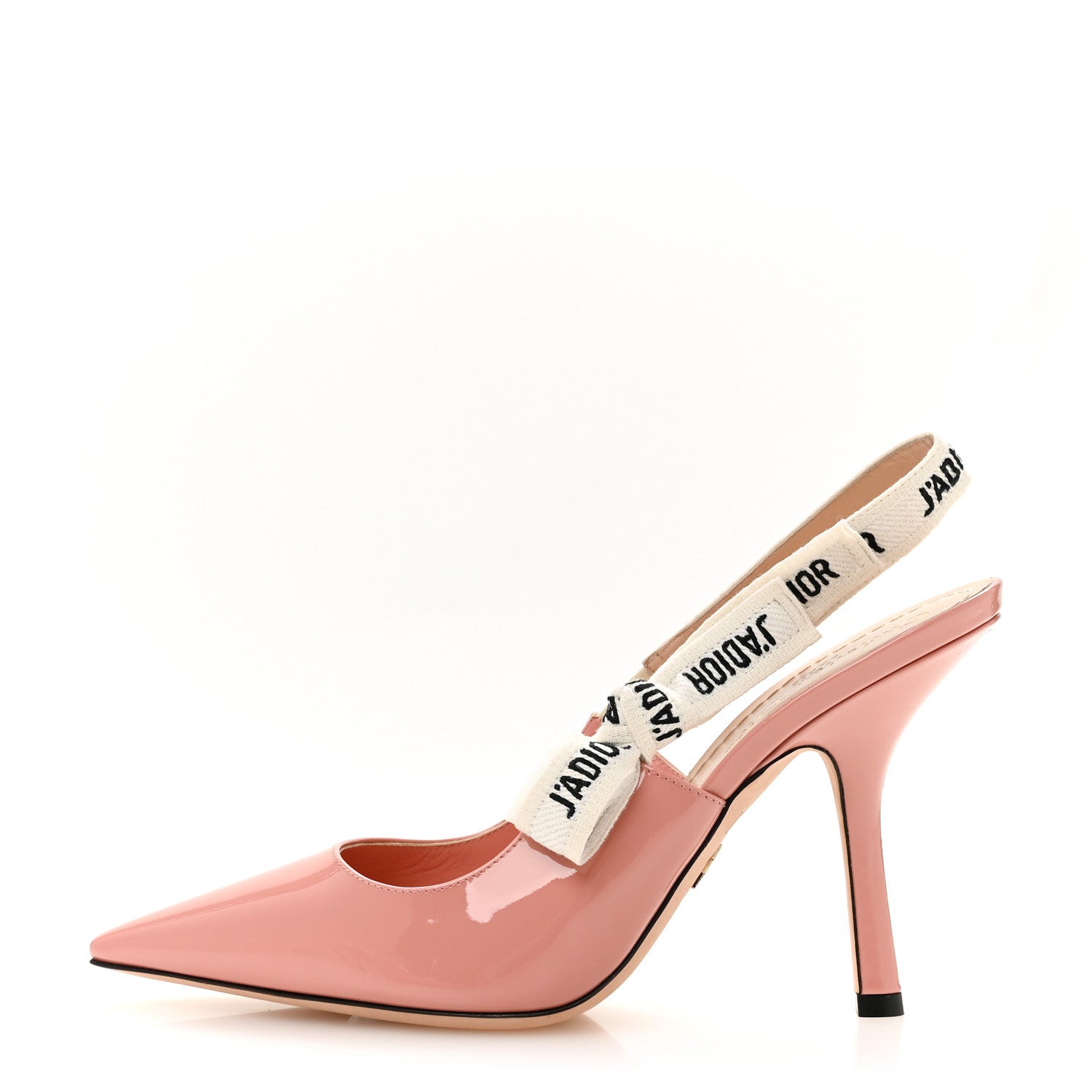 Christian Dior Patent Ribbon J'Adior Slingback 100mm Pumps 38.5 Dusty Candy 1 of 10
