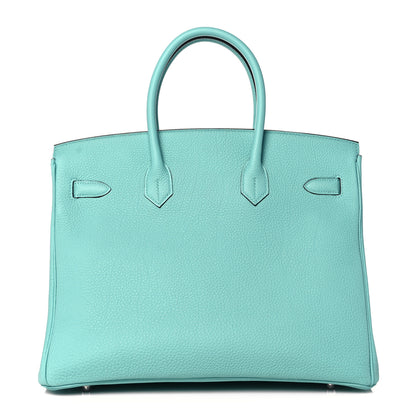 Hermes Togo Birkin 35 Bleu Atoll 3 of 33