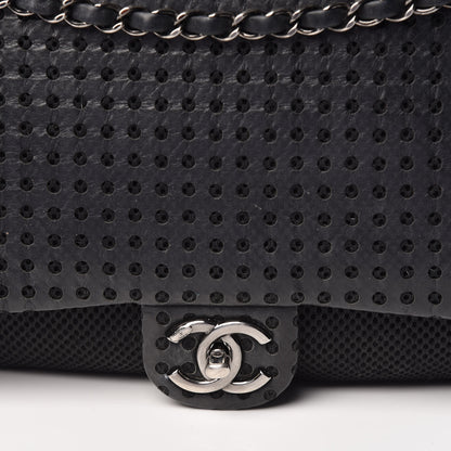 Chanel Perforated Lambskin Jumbo Easy Flap Black 10 of 16