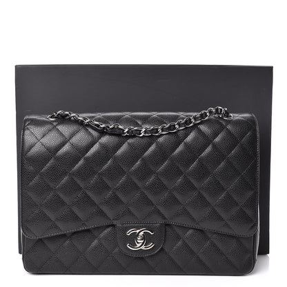 Chanel Caviar Quilted Maxi Double Flap Black 12 of 12