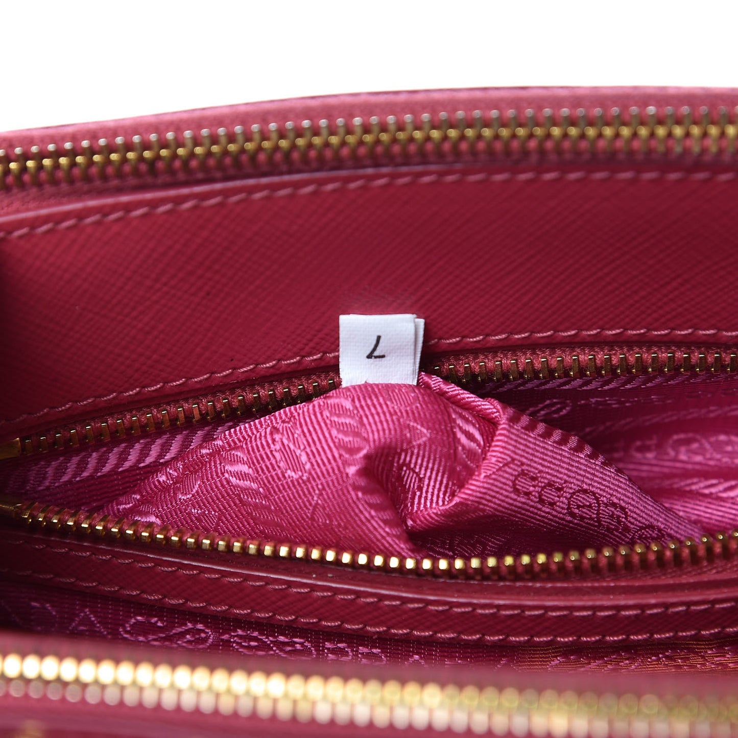 Saffiano Vernice Mini Galleria Double Zip Tote Peonia