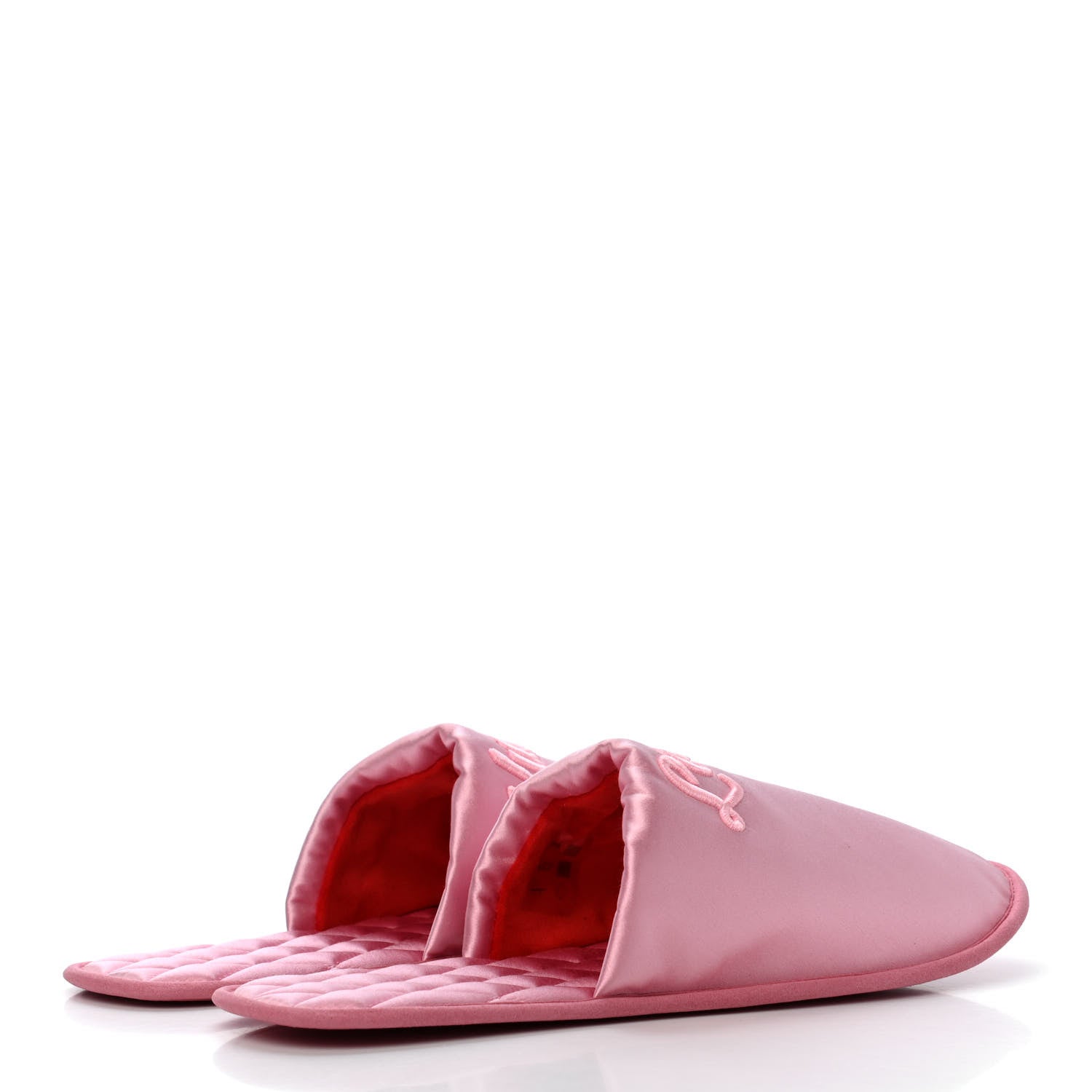 Louis Vuitton Satin LV Suite Flat Mule 40-41 Rose 4 of 8