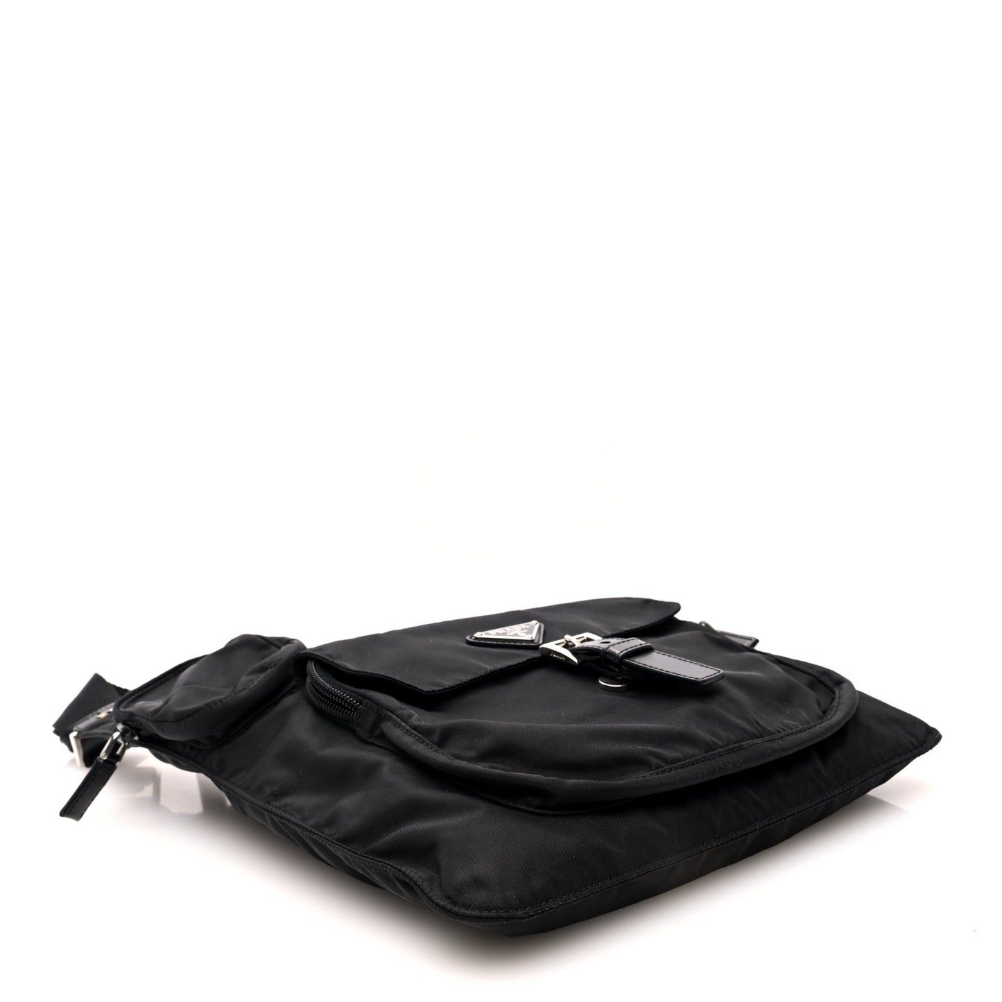 Nylon Vela Sling Messenger Bag Black